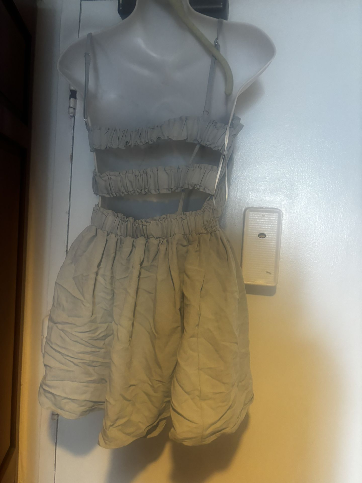 Mable cutout romper dress suit set halter top new jumpsuit one piece catsuit y2k