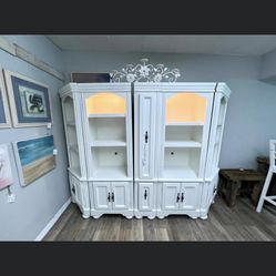 White Book Shelf Unit 98” X 72” 