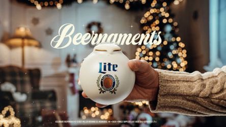 Miller Lite Beernaments Christmas Ornament 