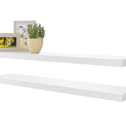 New Set Of 2 BAMEOS Floating Shelves,40 in W x 8in D