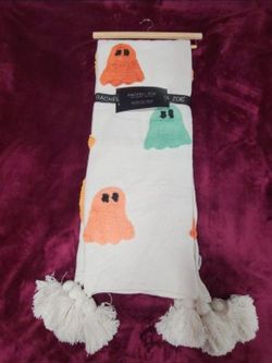 Rachel Zoe Pastel Ghost Decorative Throw Blanket NWT