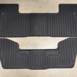 HONDA PILOT 2016 17 18 19 20 21 22 OEM GENUINE WINTER RUBBER ALL WEATHER FLOOR MATS 2ND 3RD ROW CENTER REAR