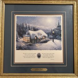 Thomas Kinkade Silent Night Painting 