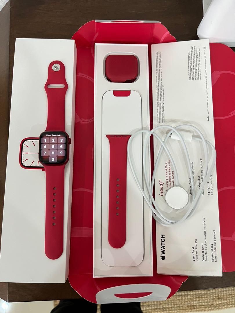 Apple Watch Series 7 (Red Nike) Edition (LTE/Cellular)