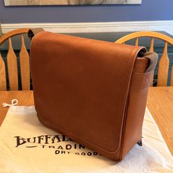 Buffalo Jackson Roosevelt Buffalo Leather Bag, Amber Color