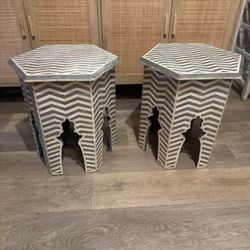 Set Of 2 HD Buttercup India Side/End Tables
