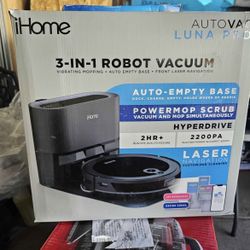 ihome 3 In 1 Robot Vacuum Cleaner 