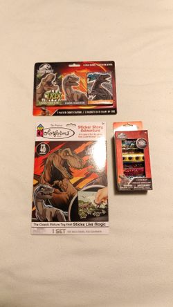 Jurassic World Activity Creativity Kit ColorForms Crayons Stickers