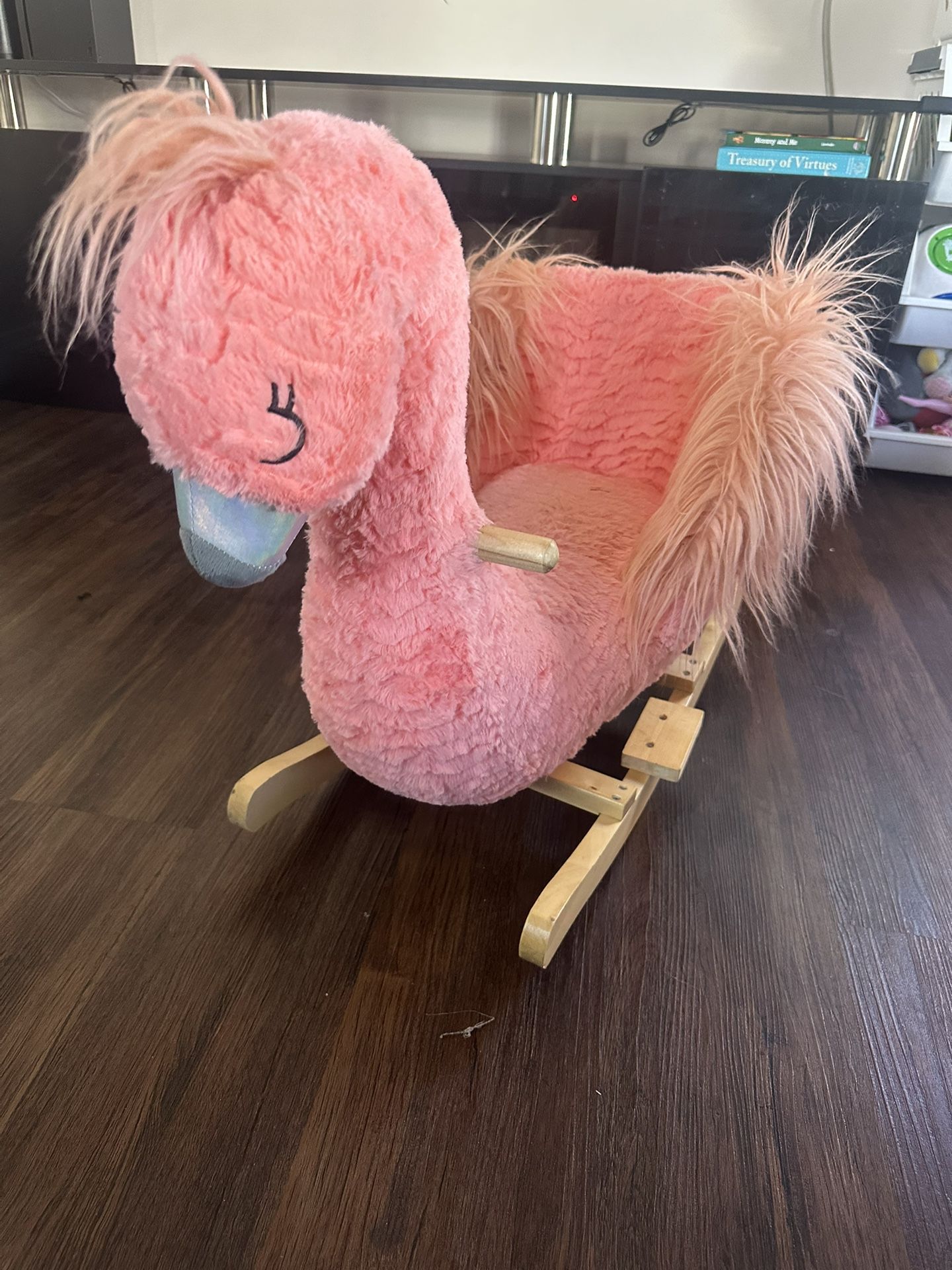 FREE Soft Landing Joyrides Pink Flamingo Rocker Rocking Toy
