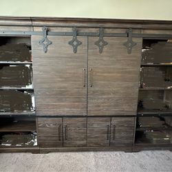 Barn Door Entertainment Center