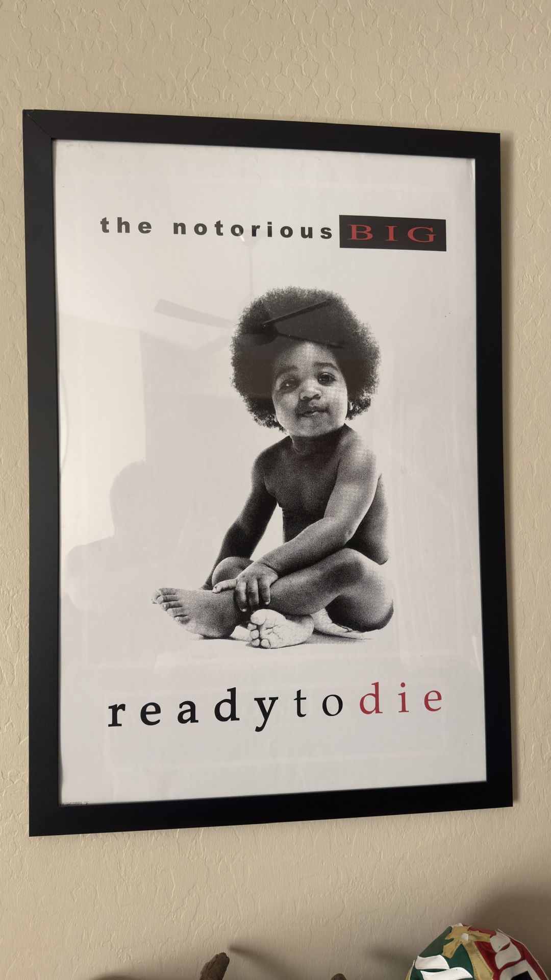 Large Black Frame The Notorious B.I.G. Biggie Ready to Die Vintage Album Cover Poster Print