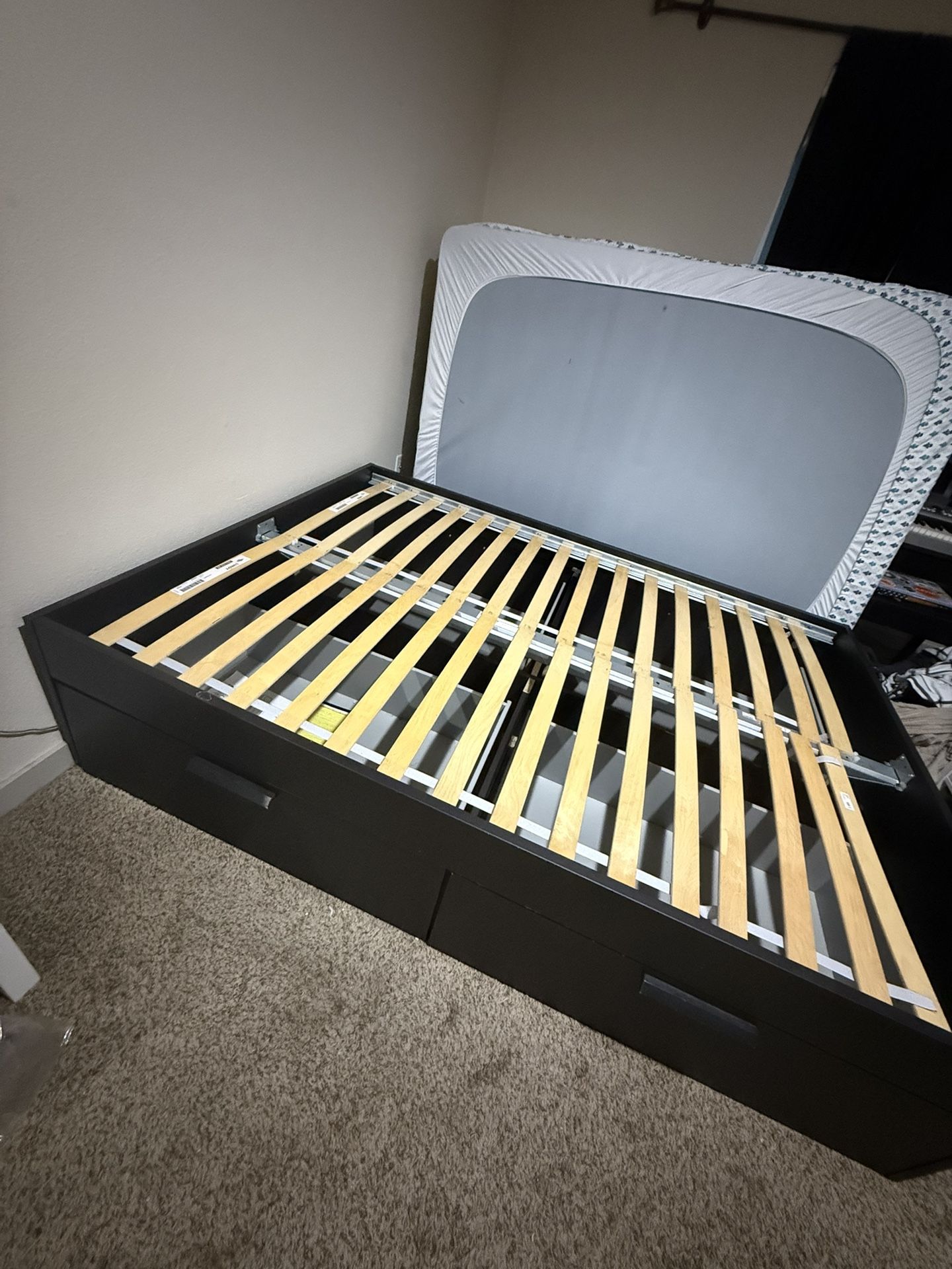 BRIMES IKEA Full Size Bed Frame With Drawers
