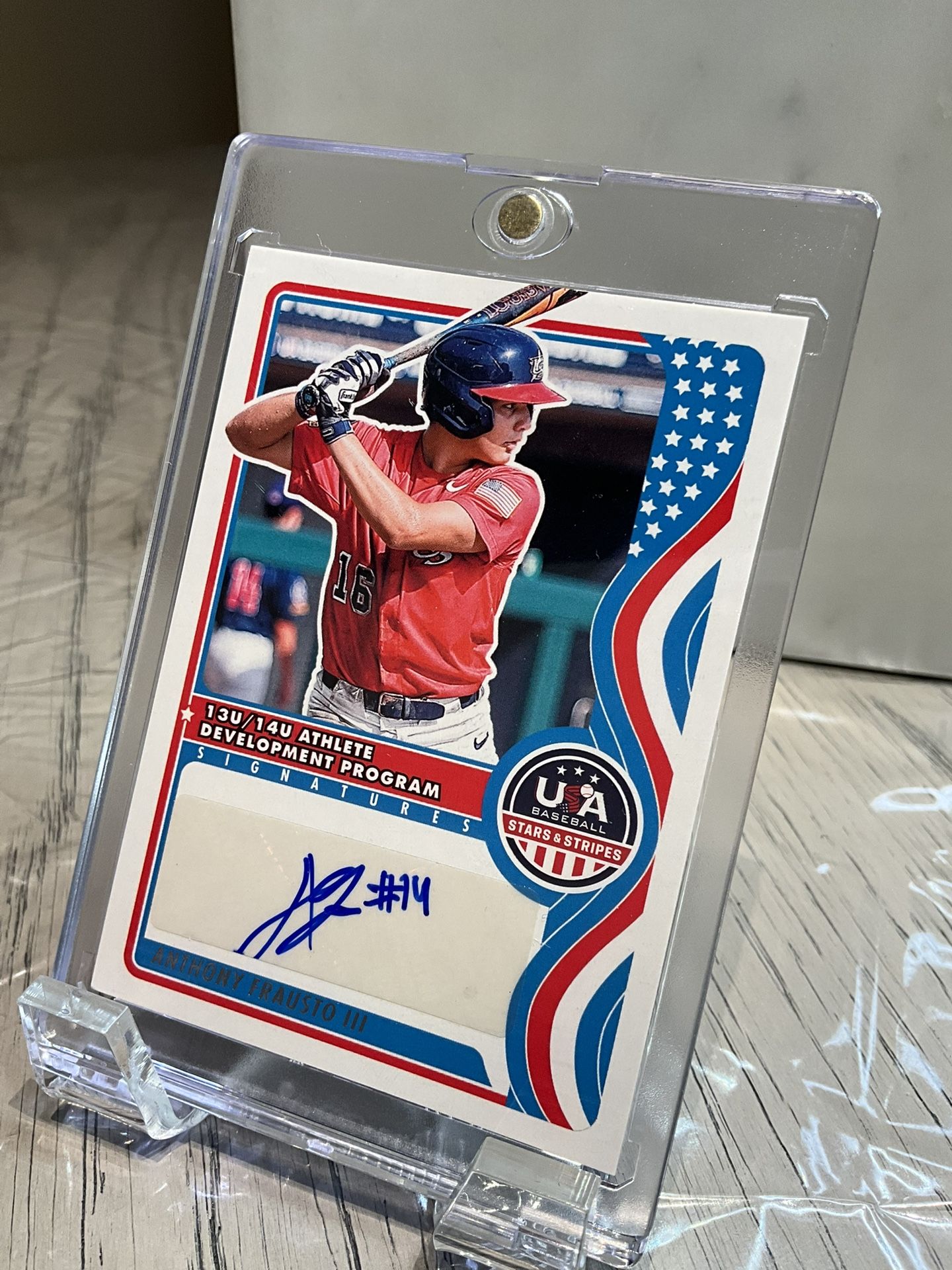 2025 panini star and stripes anthony frausto auto