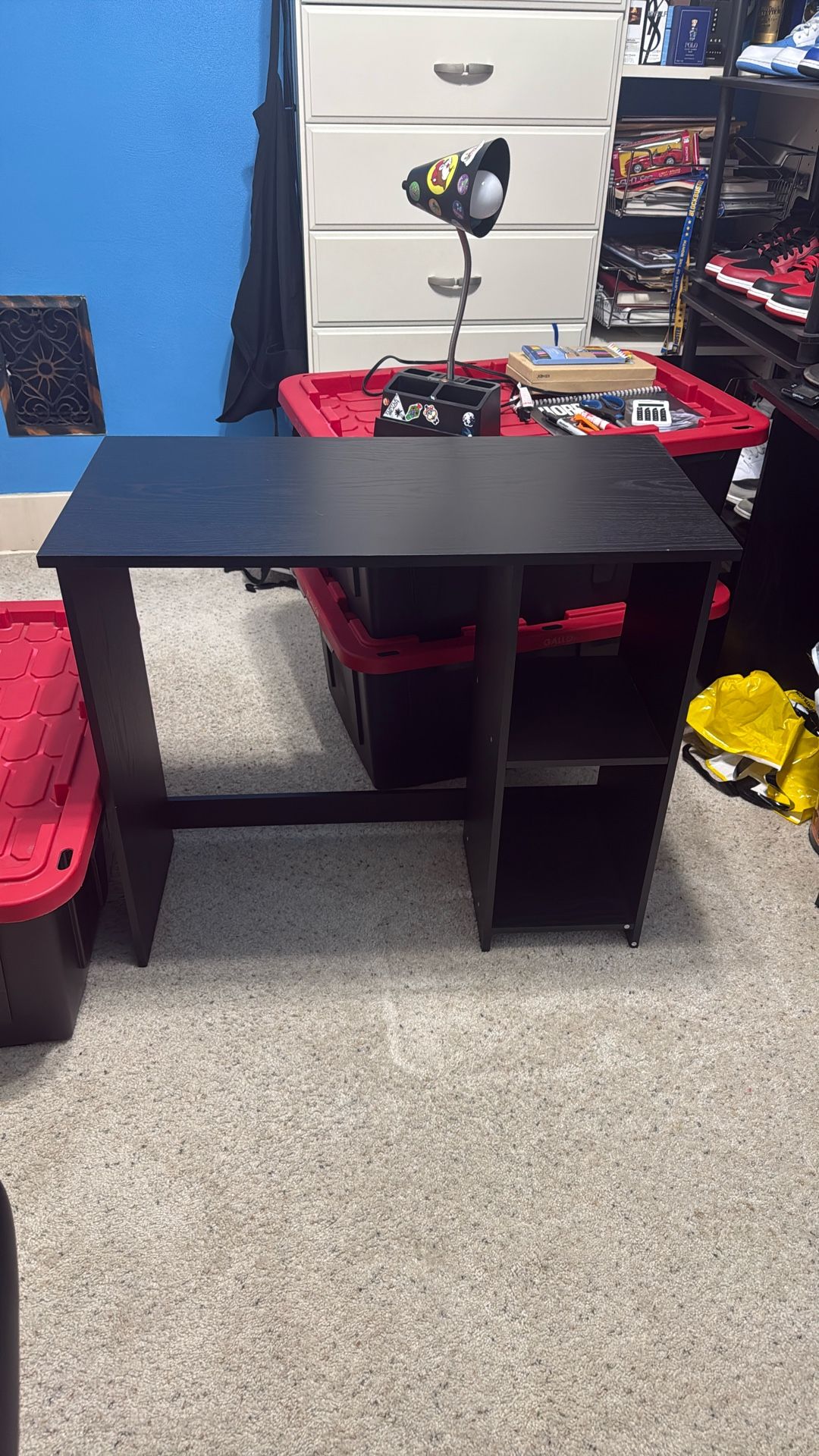 Mainstays Writing Desk, True Black Oak Finish