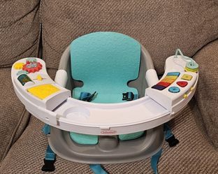 Infantino Music & Lights 3-in-1 New Discovery Seat and Booster, Unisex Baby 4-48 Months, Teal