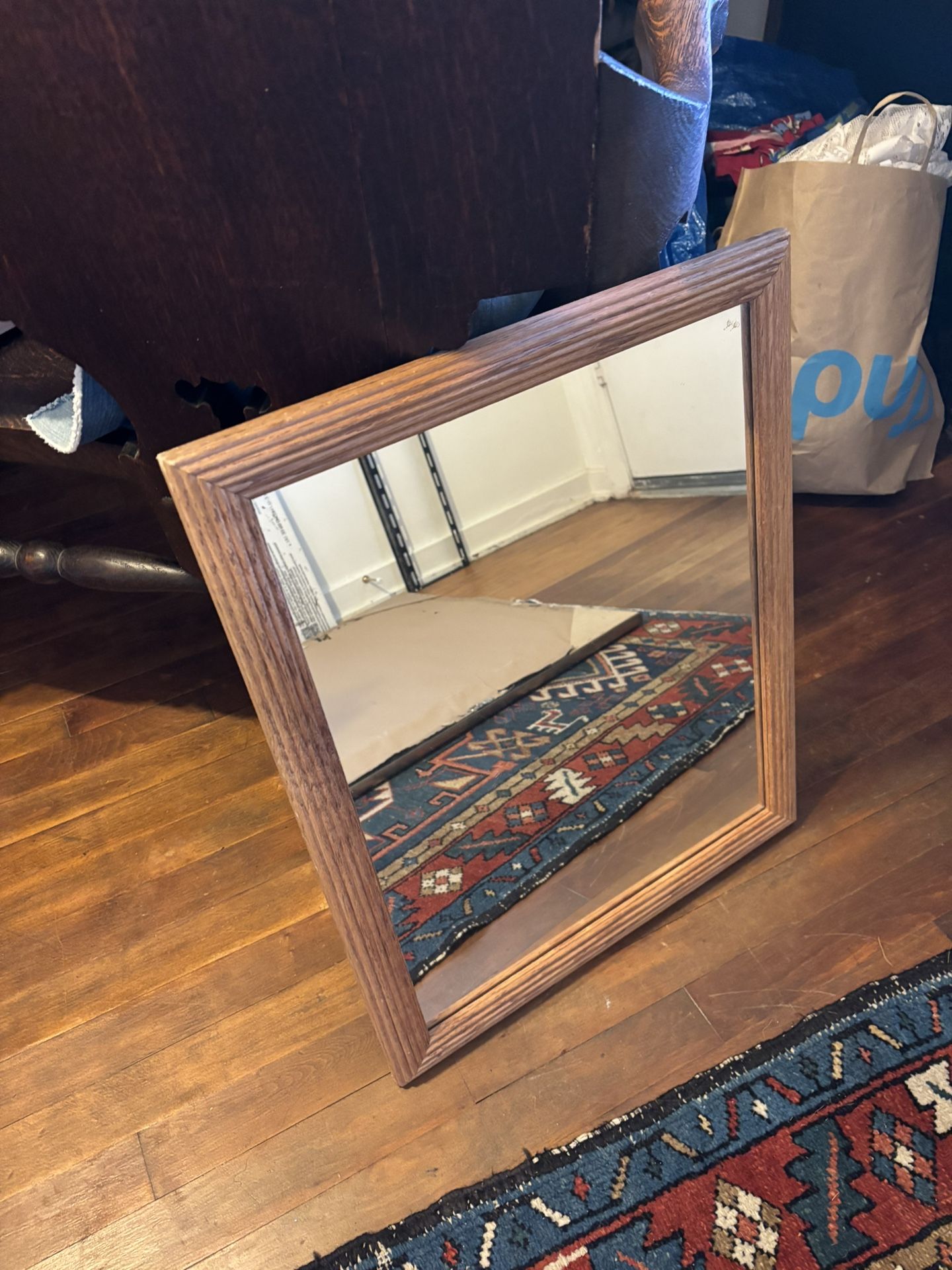 Wooden Framed Mirror