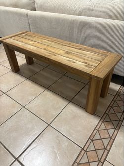 New Outdoor teak wood bench
