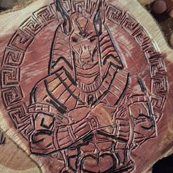 Anubis God Of The DEAD Hand CARVED IN AROMATIC CEDAR