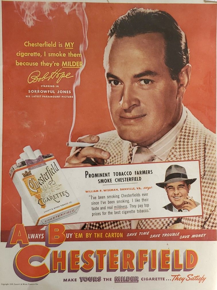 Chesterfield Cigarettes Poster