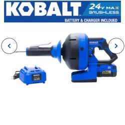 Kobalt Cordelss Drain Auger Kit