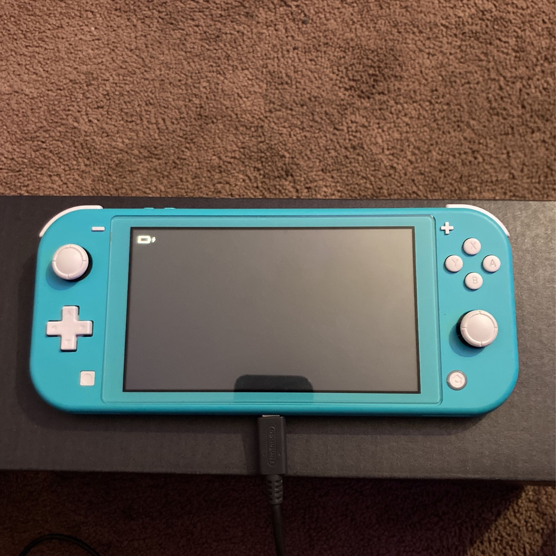 Nintendo Switch Lite blue Plus Charger And Clear Case