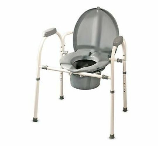 MedPro Comfort Plus Commode Chair With Adjustable Height and Extra Wide Ergon