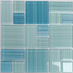 Delicate Color For Pools In Glass Mosaic