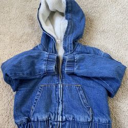 Little Kids Blue Denim Jacket 4-5 Years