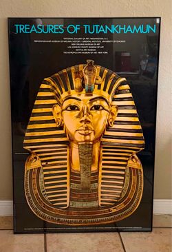 Vintage Original 1976 "Treasures of Tutankhamun" Exhibition Poster