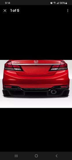 9th Gen Civic Sedan Lx Or SI Rear Diffuser