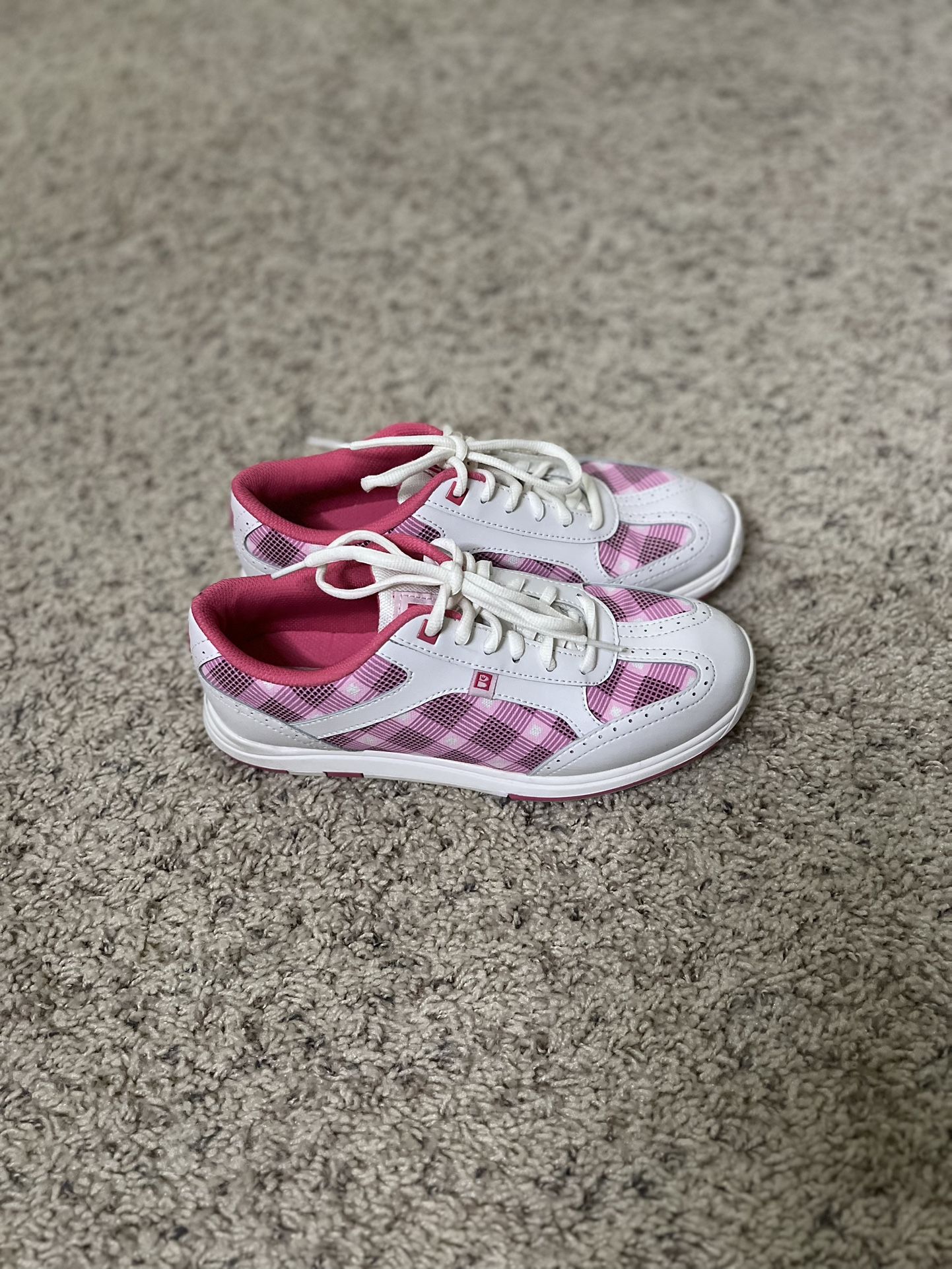Brunswick Women’s Bowling Shoes - Pink Plaid - Women’s Size 8.5 M