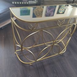 Gold Console / Side / Entry Way Table