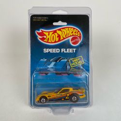 Hot Wheels 1986 Pontiac Firebird Funny Car Speed Fleet Yellow Protecto Pak 5121