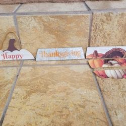 Happy Thanksgiving Loose Decor Pieces