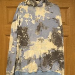 Blue Tie Die Hoodie Size 3XL
