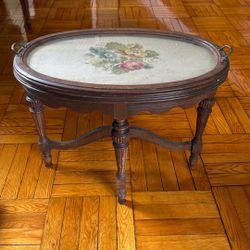 Small Antique Serving Table 