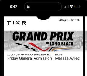 X8 Grand Prix of Long Beach Tickets (FRIDAY ONLY)