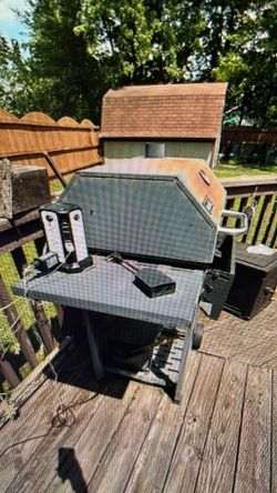 Charcoal grill.