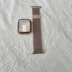 Apple Watch Band  42mm 44mm & Case Rose Gold Series 1-2-3-4-5-6 gold