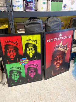 Notorious B.I.G. Framed Posters Set of 2