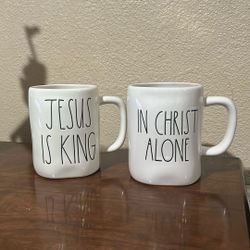 Rae Dunn Christian Mug Jesus Is King And In Christ Alone