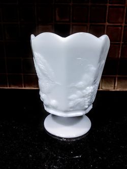 Vintage Milk Glass Vase