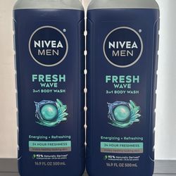 Nivea Men Fresh Wave 3in1 Body Wash