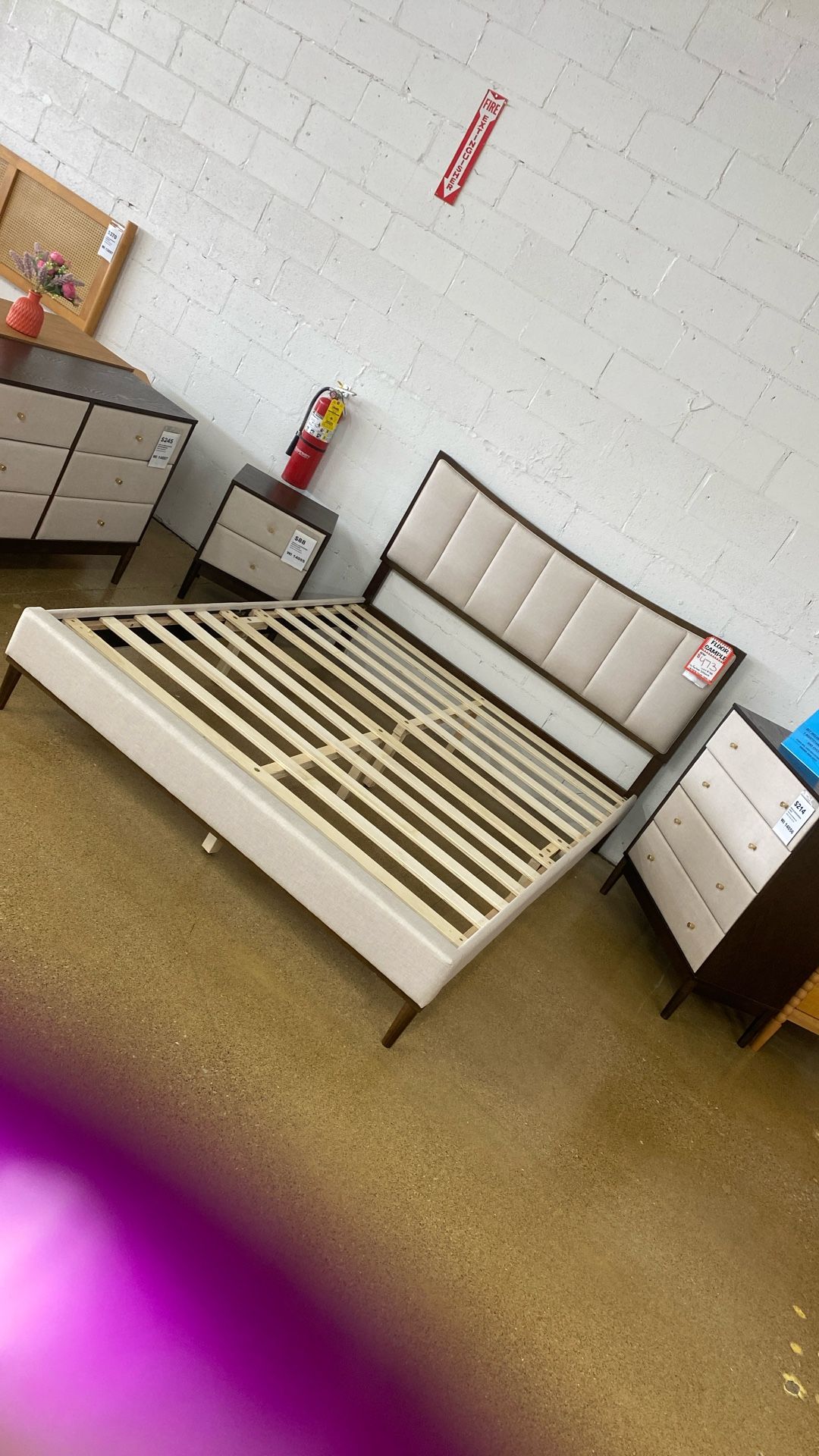 Baxton Studio Nikolai 4 Pc Queen Bedroom Set