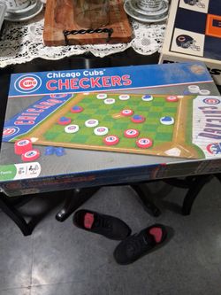 Chicago Cubs Checkers Board Game