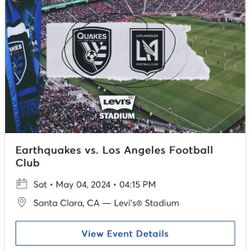 San Jose Earthquakes VS Los Angeles football Club