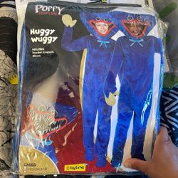 Huggy Wuggy, Poppy playtime costume Halloween outfit size medium, 8 to 10