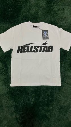 Hellstar white and black t shirt