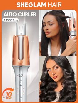 Instant Automatic Curling Hair Iron 3 Temp Fast Heating