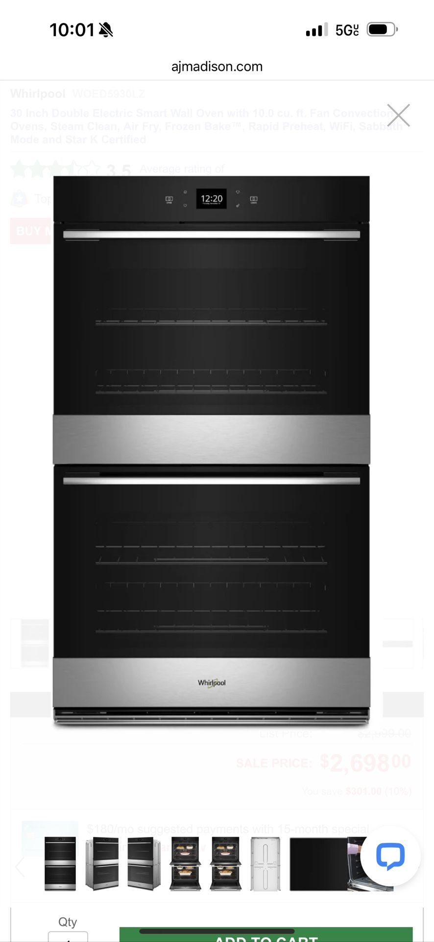 Oven And Microwave Combo Worldpool Brand New In The Box